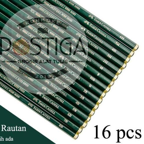 

♛ PAKET LENGKAP 16 TIPE PRO MENGGAMBAR SKETSA & MENULIS 8B-B, HB-6H ➮