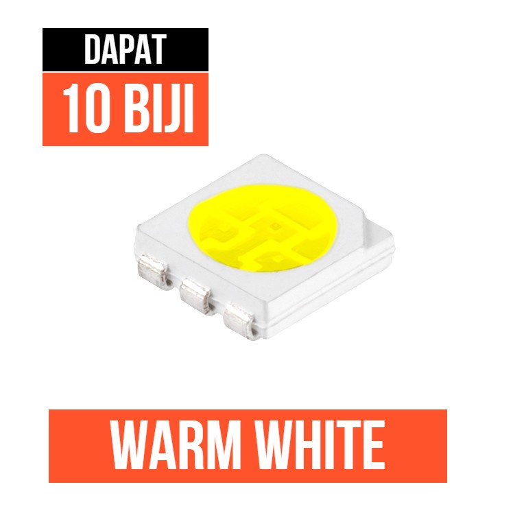 SMD 5050 Warm White LED 5050 Putih Hangat