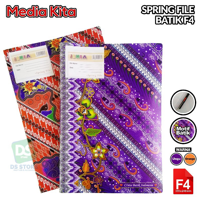 

Map Spring File Folio Motif Batik MEDIAKITA
