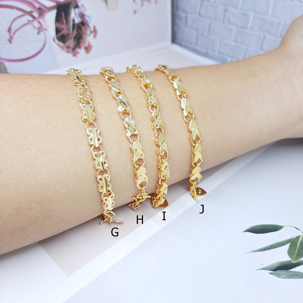 Gelang Xuping Rantai Kaku Tebal Gold Perhiasan Lapis Emas - BB125