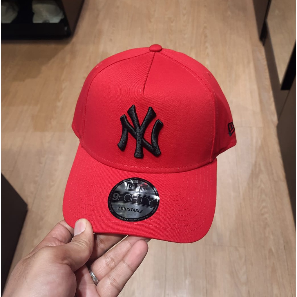 Topi New Era 9Forty A-Frame New York Yankees Red/Black Cap 100% Original Resmi