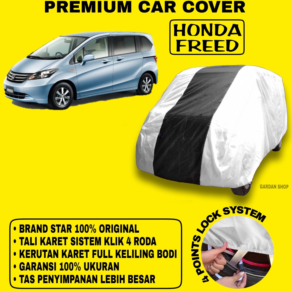 Body Cover HONDA FREED SILVER HITAM Penutup Bodi Mobil Honda Freed Waterproof PREMIUM