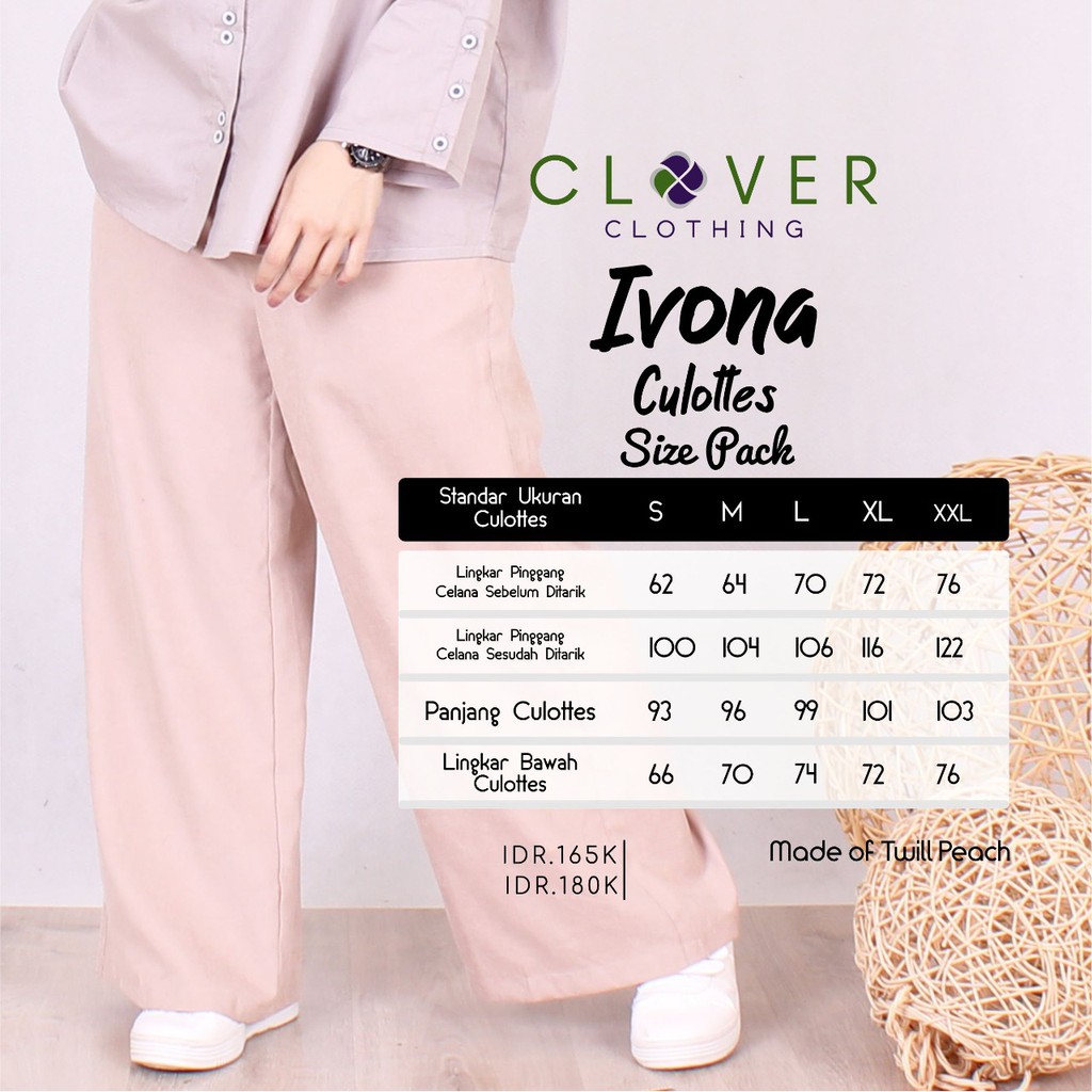 Bawahan Kulot Wanita Culottes Ivona-6