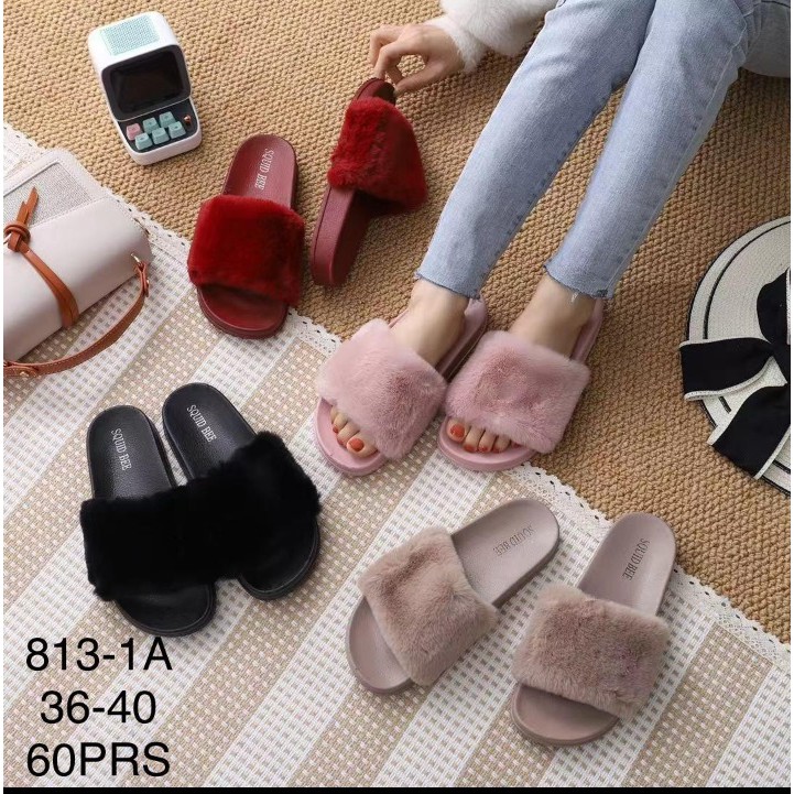 Sendal bulu Squid bee size 36-40