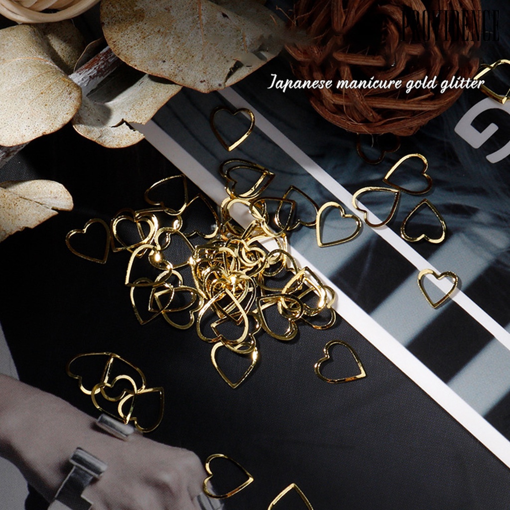 Providence 100pcs / Set Charms Rivet Metal Glitter 3d Untuk Dekorasi Nail Art / Manicure