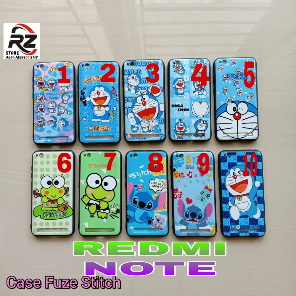 CASE KARAKTER STITCH REDMI NOTE 8 9 CASE CASING  HARD CASE SILIKON LUCU CASING