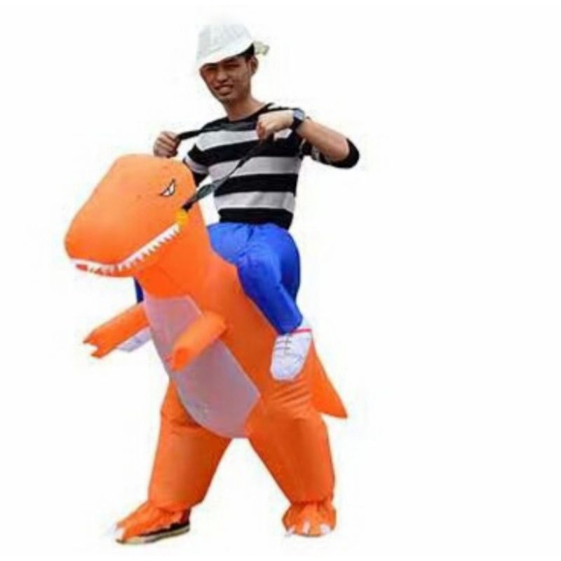 KOSTUM DINO DEWASA COSPLAY PESTA DINOSAURUS KARAKTER BADUT LUCU INFLATABLE COSTUME MURAH