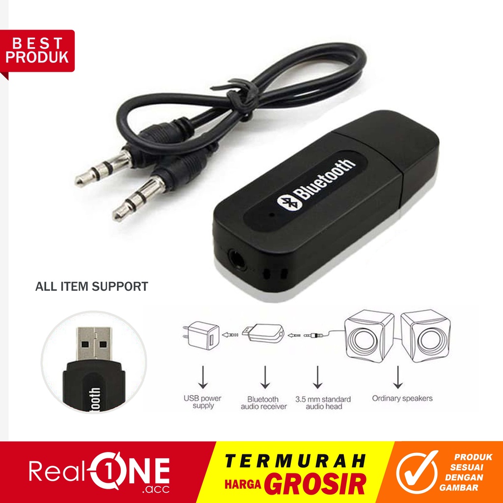 Audio bluetooth kabel usb Music Audio Receiver Transmitter Mobil Speaker koneksi - realoneacc