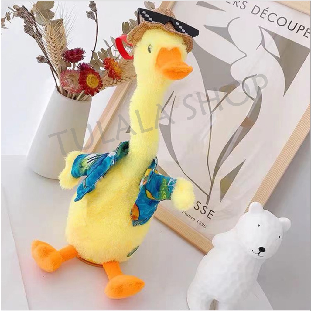 [TULALA SHOP]Boneka Ducks Perekam Suara bicara bebek dan musik/mainan boneka bebek/talking Ducks/meniru suara