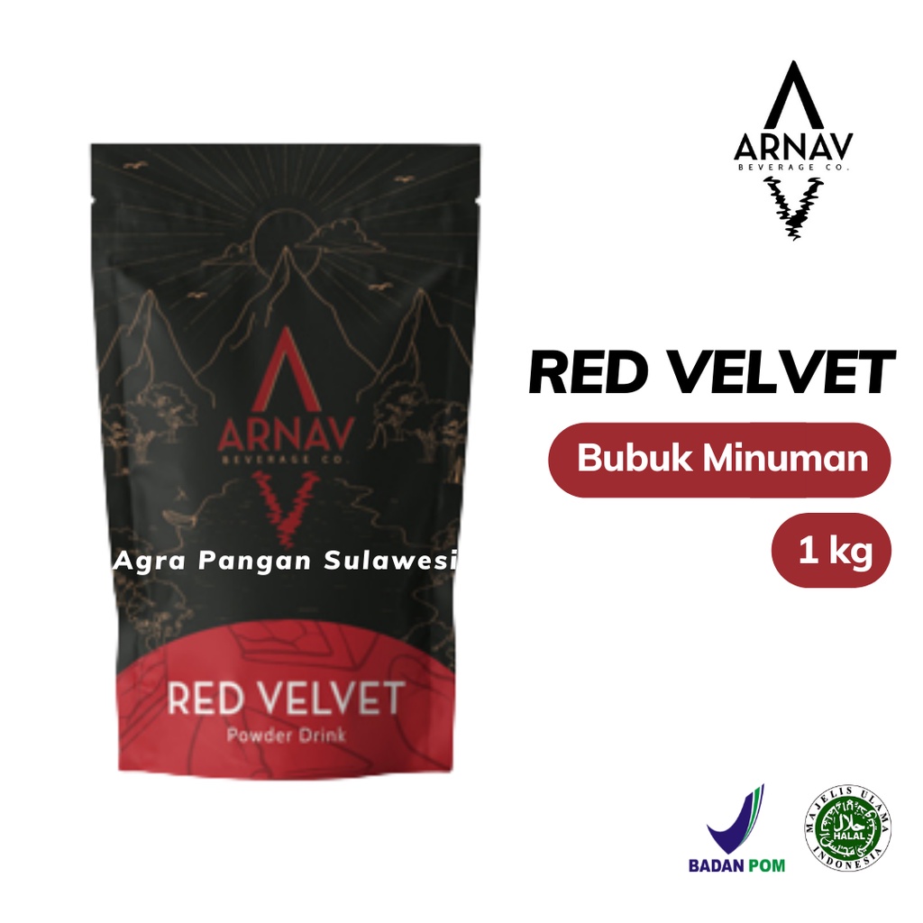 

Bubuk Minuman RED VELVET 1kg Arnav | Drink Powder Serbuk Latte Flavour