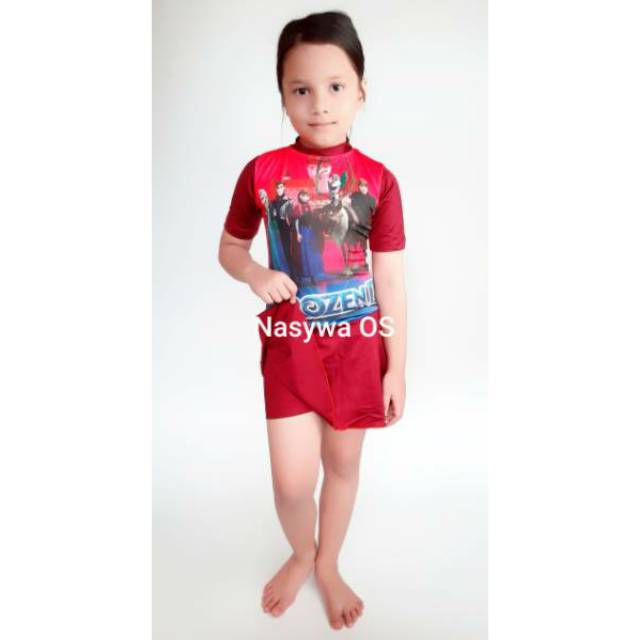 Baju renang  anak model rok  celana  usia 1th sampai 9th 