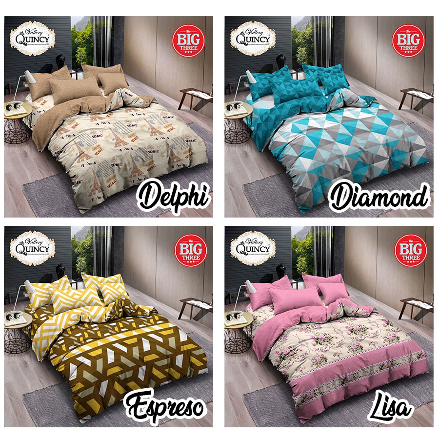 Bedcover SAJA Motif 180x200 / 160x200 QUINCY VALLERY Aquatic Diamond Delphi Sakura - BC 180 160 T30