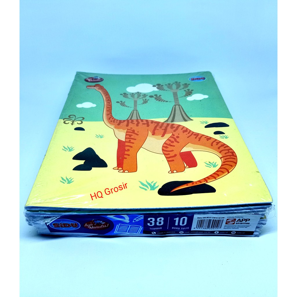 

Buku Tulis Sidu 38 Lembar - 1 Pack (Isi 10 Buku)