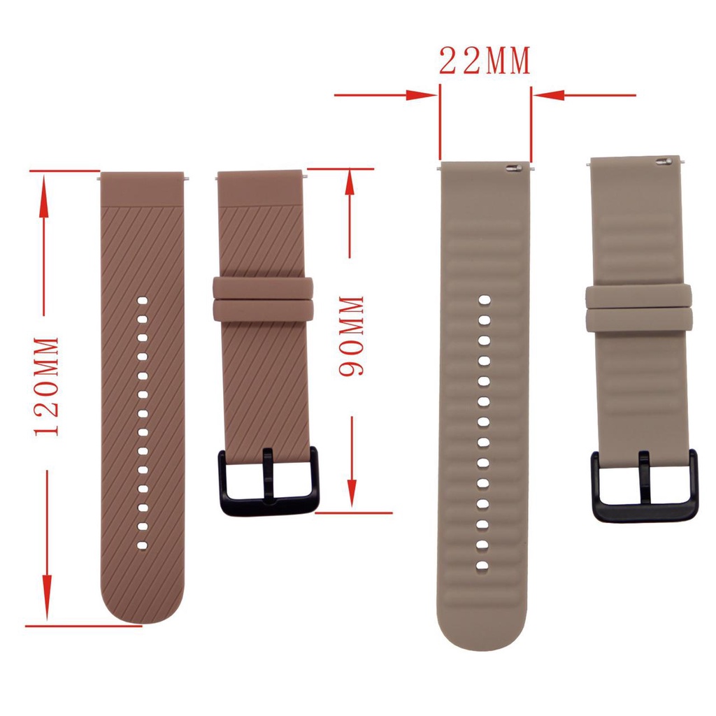 Tali Strap Full color untuk Smartwatch Amazfit GTR 47mm / GTR 2 / GTR 2e / Stratos / Stratos 3 - GT1 Silikon Strap