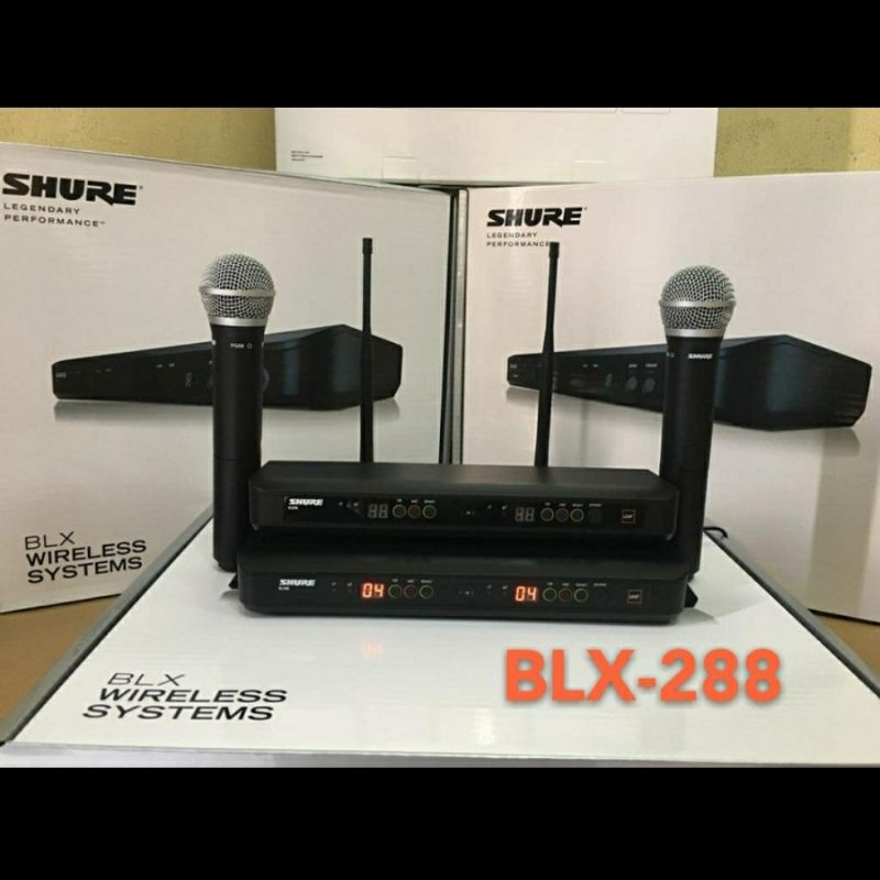 Microphone Wireless Shure BLX 288/PG58