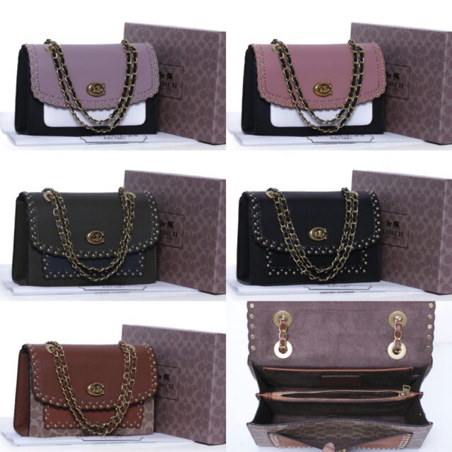 Coach Rivets Parker with Box 27192-2 Semipremium