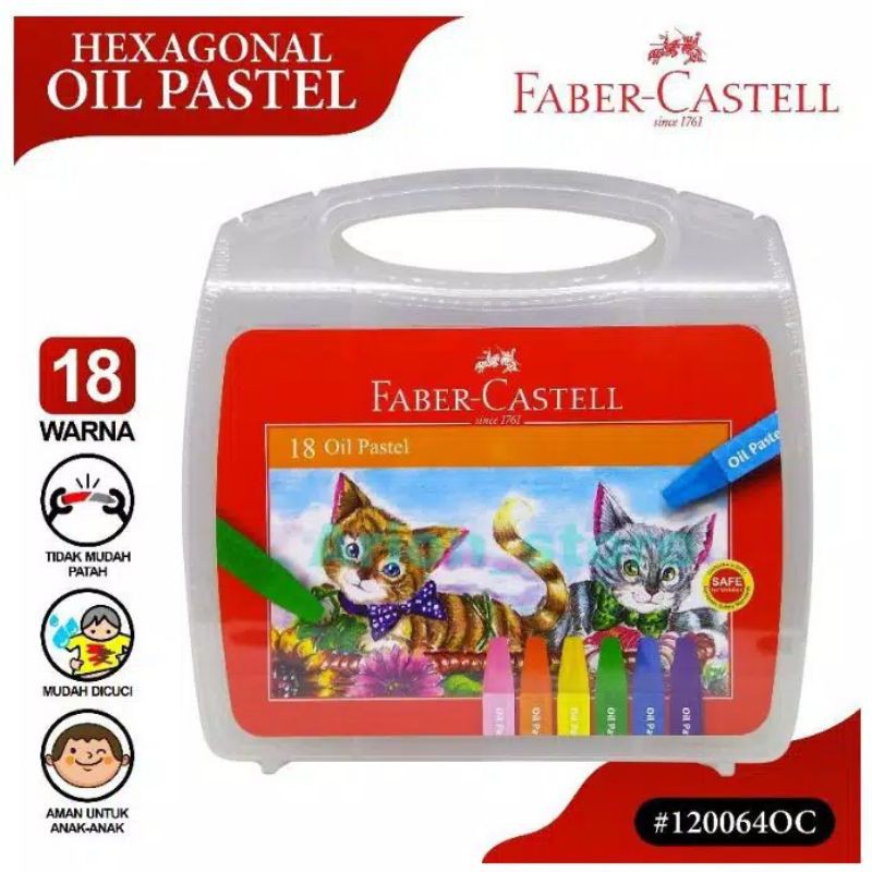 

faber castell crayon 18 oc warna