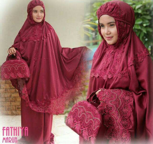 MUKENA TELEKUNG DEWASA SEMI SUTRA VELVET BORDIR TAS PINK