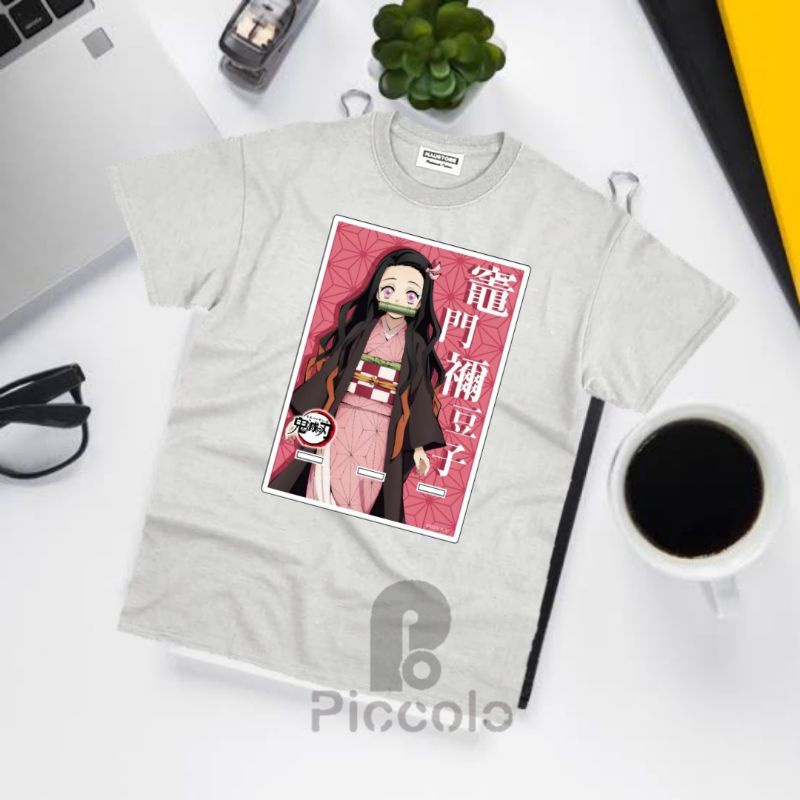 baju Kaos anak anak Nezuko Kamado Streetwear Anime Kimetsu No Yaiba Baju Demon