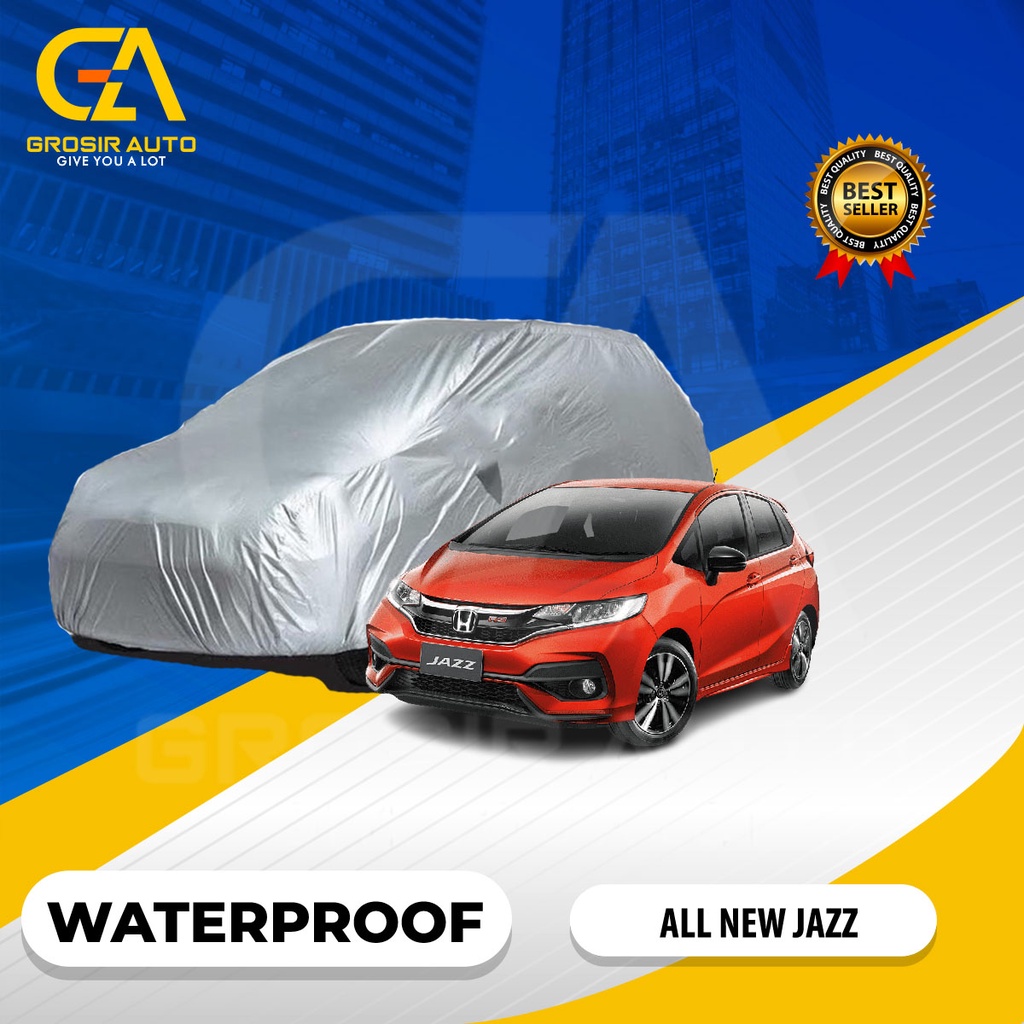 Body Cover Mobil Silver / Sarung Selimut Penutup Mobil  ALL NEW JAZZ Waterproof