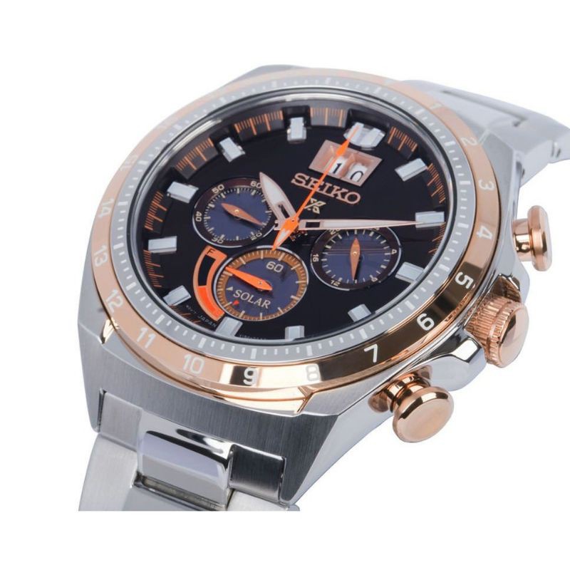 Jam Tangan Pria Seiko Prospex Sea Cronograph Man Brown Dial