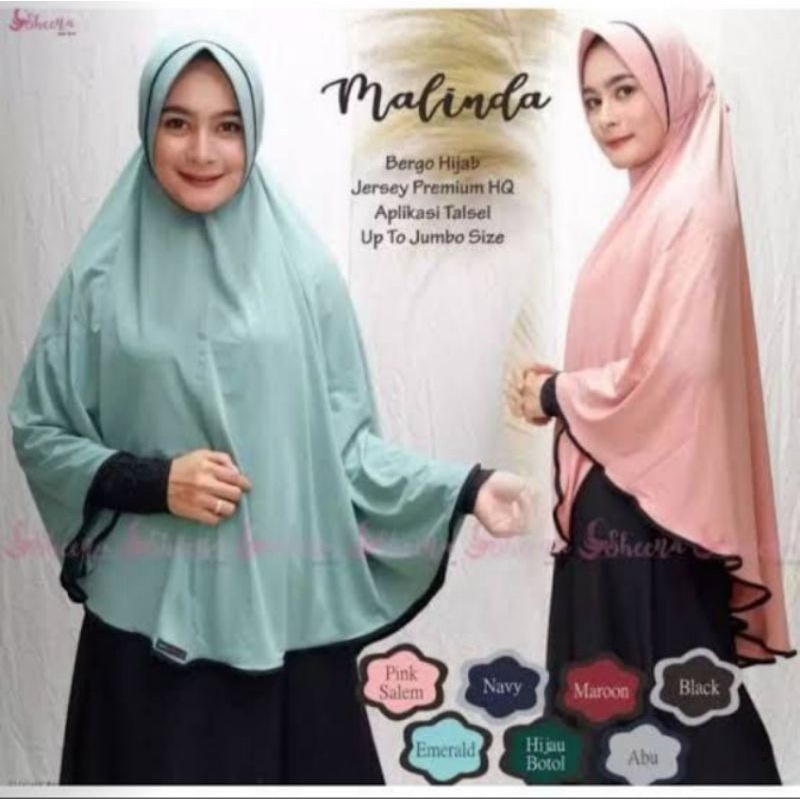 HIJAB INSTAN MELINDA | JERSEY PREMIUM