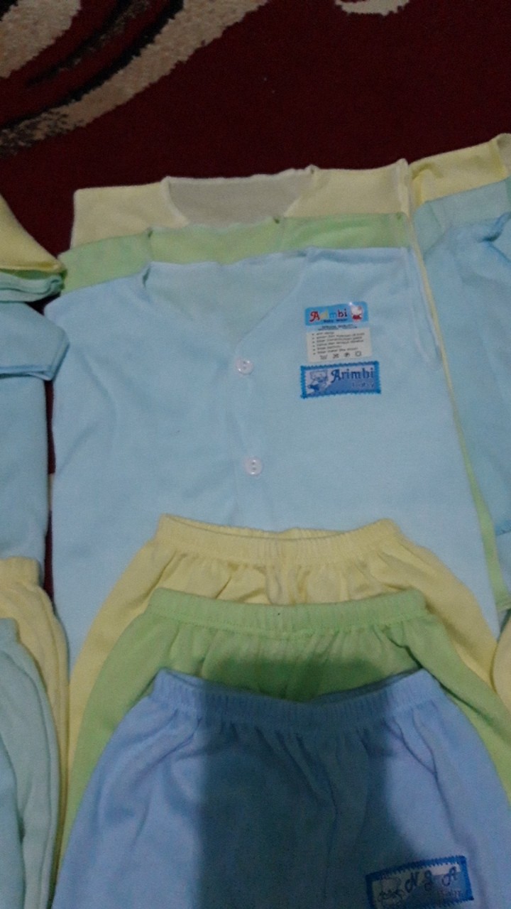 BB01 Baju  Kutung Bayi  Polos Newborn Arimbi  NJA 0 3 Bulan 