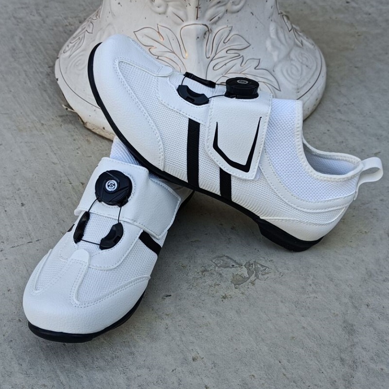 Sepatu Sepeda Pria Dan Wanita Roadbike Flat Non Cleat Cycling Shoes Balap Sepatu Gowes Unlock MTB Profesional Import 098