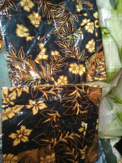Bswart Batik Hrb026 Kenongo Hem Pendek Padi Pekalongan M L Xl Batik Pria Murah Modern Grosir
