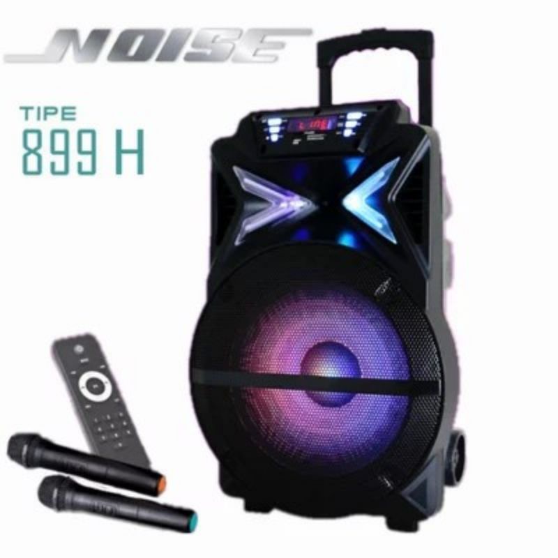 SPEKER WIRELESS PORTABEL NOISE 15" 899H(bonus mix 2+ remot)
