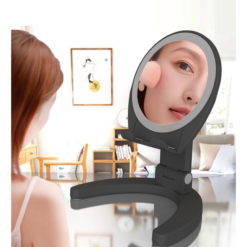 Mobile Phone Holder Makeup Mirror Desktop Holder Stand