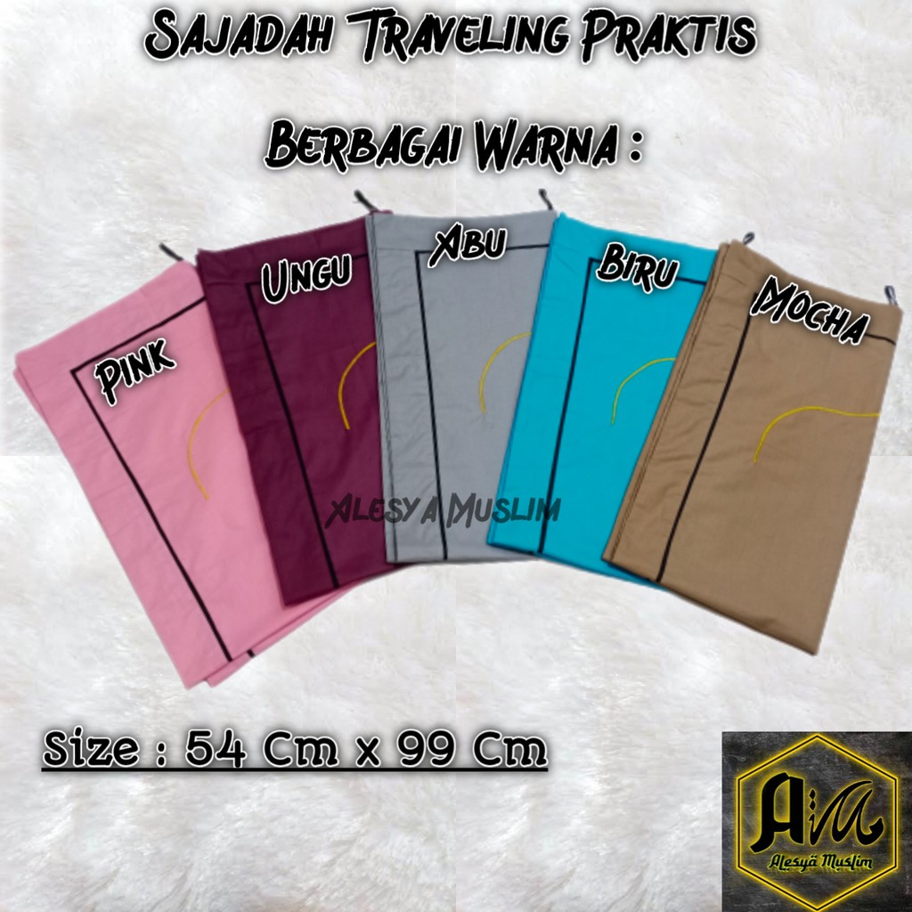 Sajadah Polos Traveling Saku/Harga Grosir/Best Seller/bisa bayar ditempat/COD