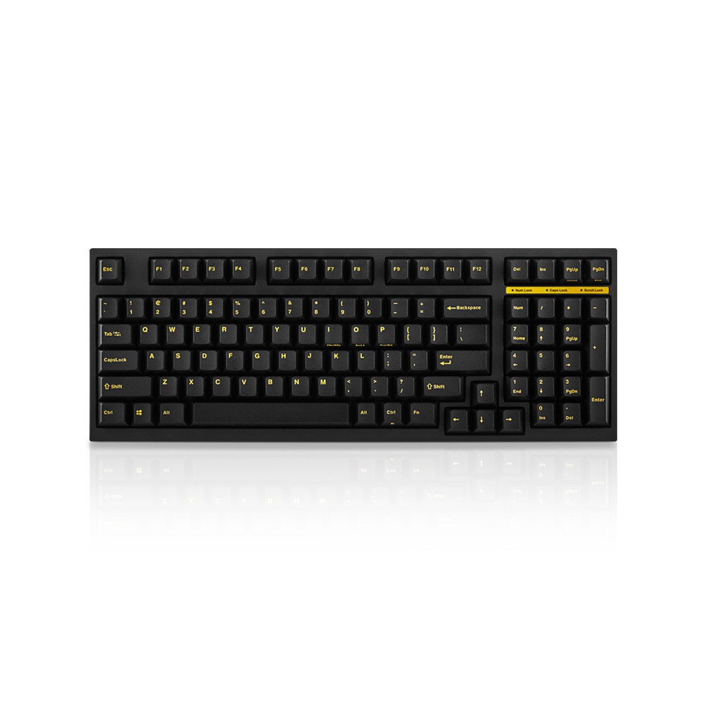 Leopold FC980M Dark Yellow | CherryMX Switch Fullsize Compact Mechanical Keyboard