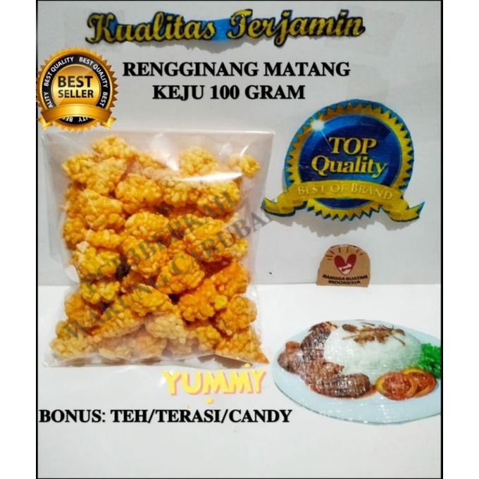 

@100GR RENGGINANG MATANG KEJU BONUS TEH/TERASI/CANDY