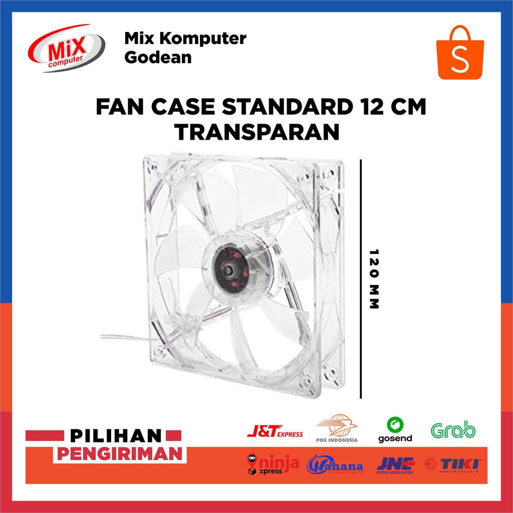 Fan Casing Komputer 12CM Transparan