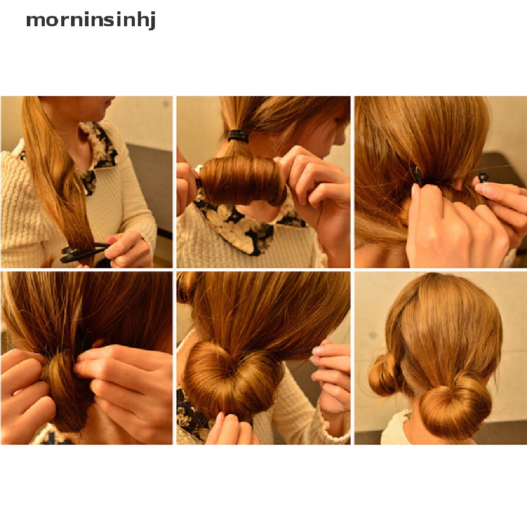 Mornin 2pcs Alat Pembuat Sanggulcepol Rambut Diy Untuk Wanita