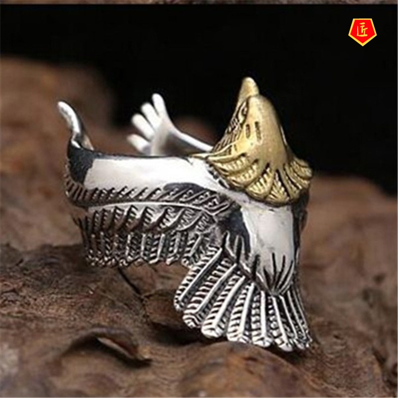 [Ready Stock]Retro Eagle Ring Creative Personality