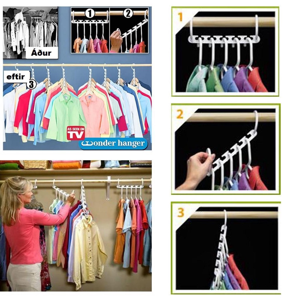 Smart Wonder Hanger Cloth Gantungan Hanger Baju 8 Pcs - OMHAFNWH