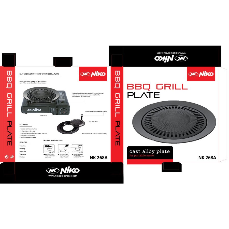 NIKO NK-268A BBQ Grill Plate NK268A origilal