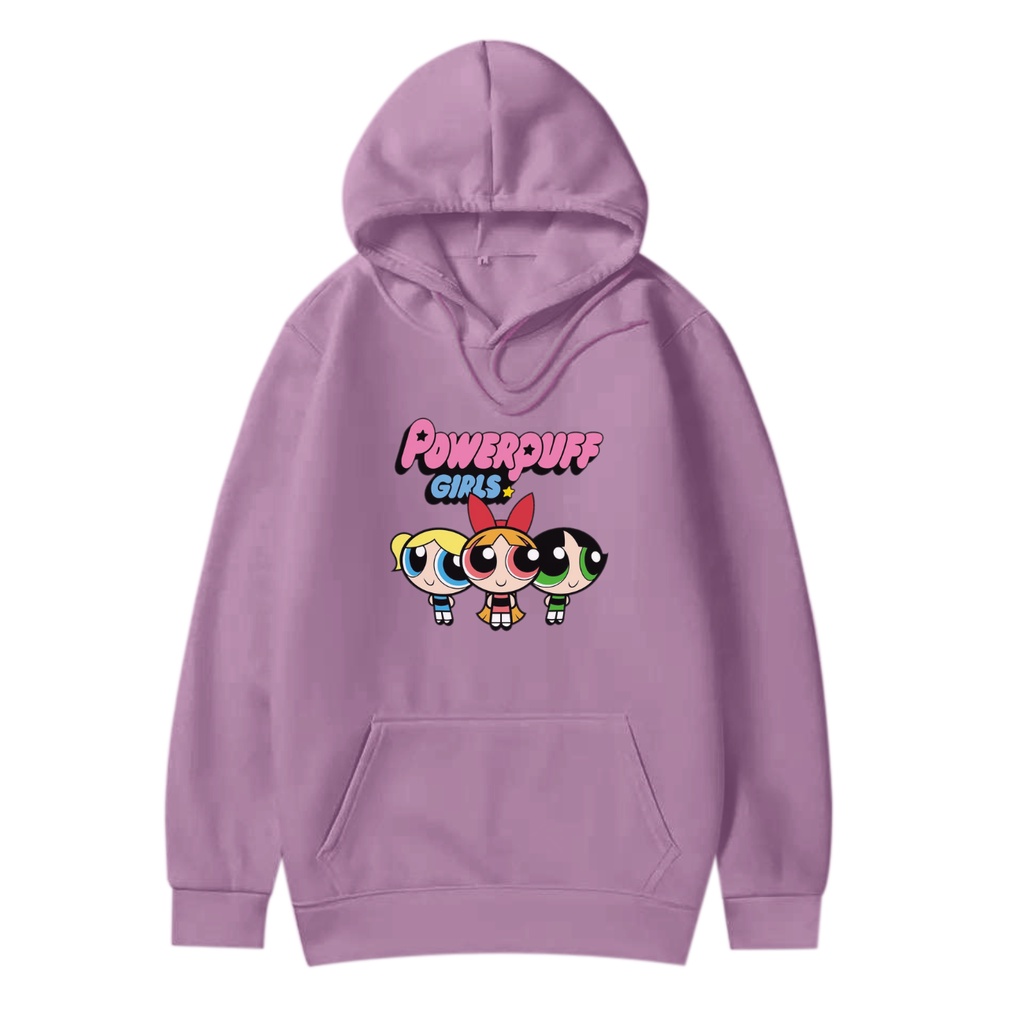 POWERPUFF GIRLS HOODIE JUMPER Size M-XXL