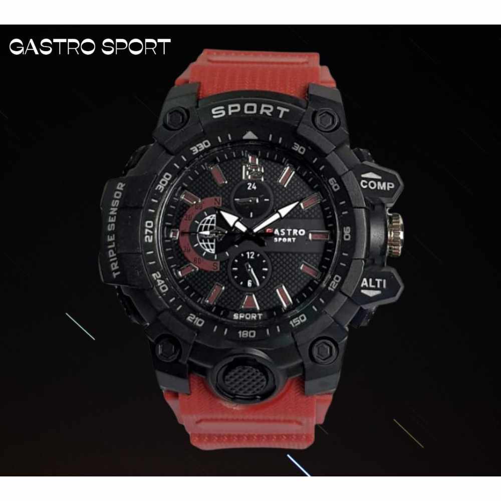 GASTRO SPORT G03 Jam Tangan Pria Karet Sport Analog Original Ukuran Besar