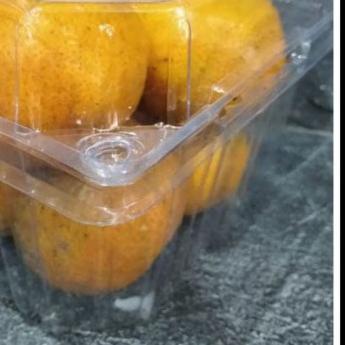 Kotak Mika Buah 1 Kg MB800 25 pc Anggur Jeruk Jambu