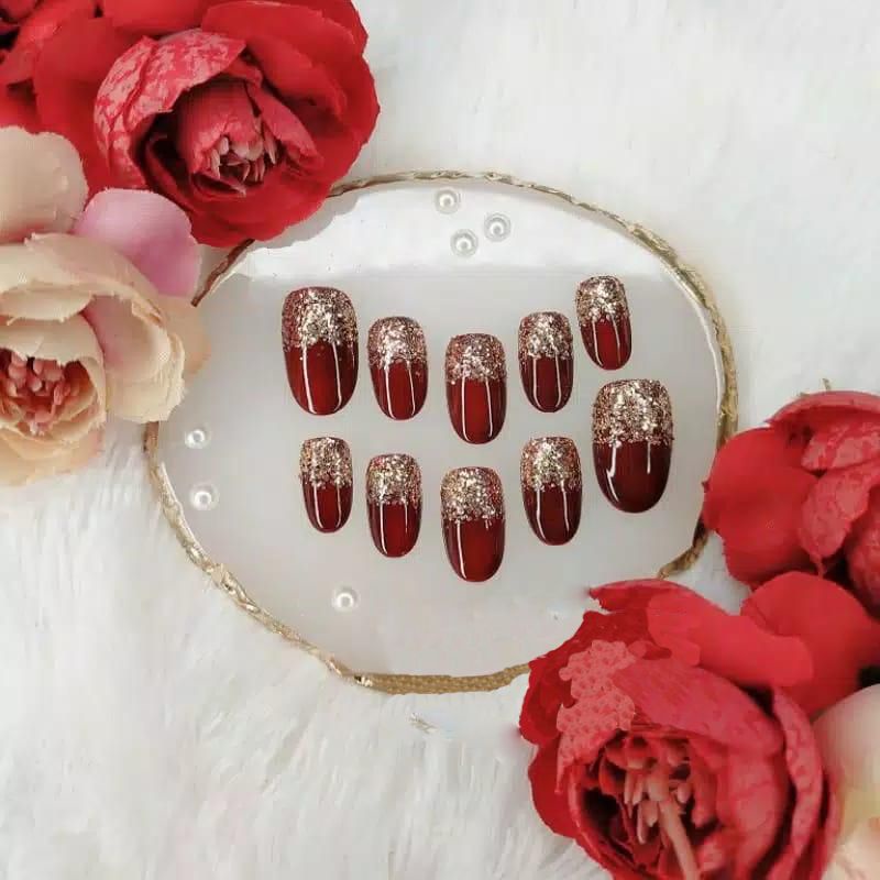 Kuku palsu FREE LEM/fake nails kuku 3d kuku wedding Kuku Palsu 3D Nail Art/ ( 59 )