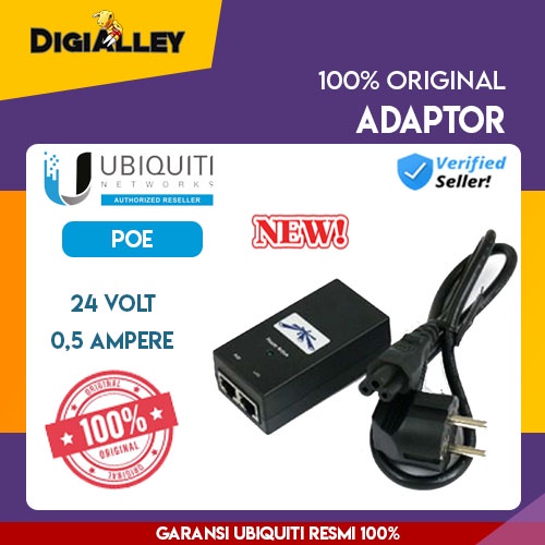 Ubiquity Ubnt POE Adaptor 24Volt 0.5Ampere 24v 0.5a Original