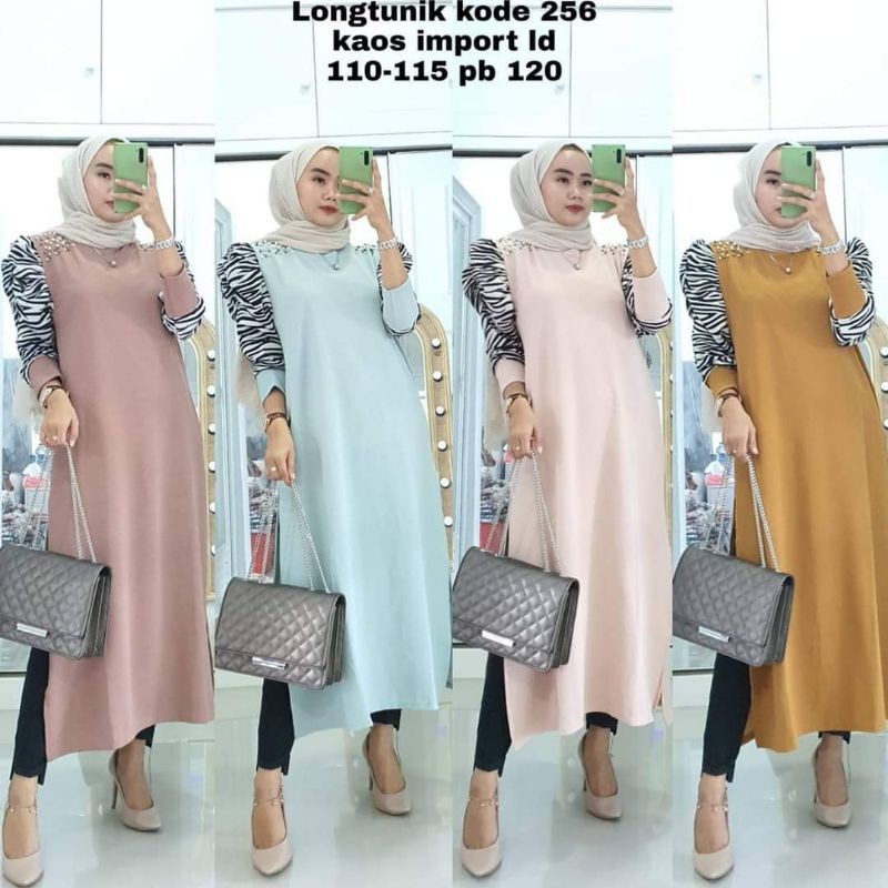 LONG TUNIK 256 || LONG TUNIK KAOS IMPORT || LONG TUNIK JUMBO