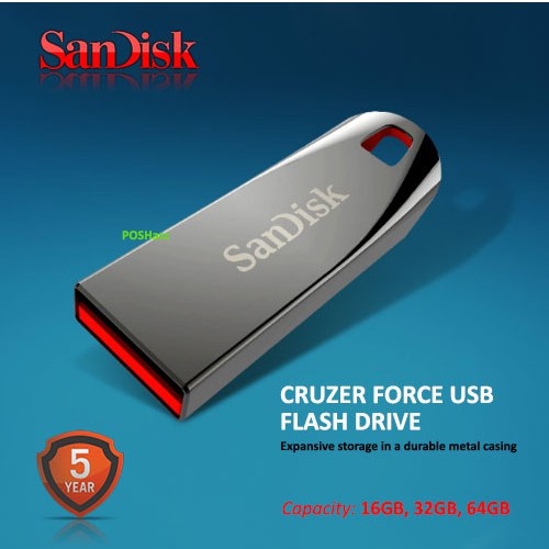 Sandisk Cruzer Force 16GB 32GB 64GB Flashdisk CZ71 Metal USB 3.0 Garansi Resmi Original Original Hol