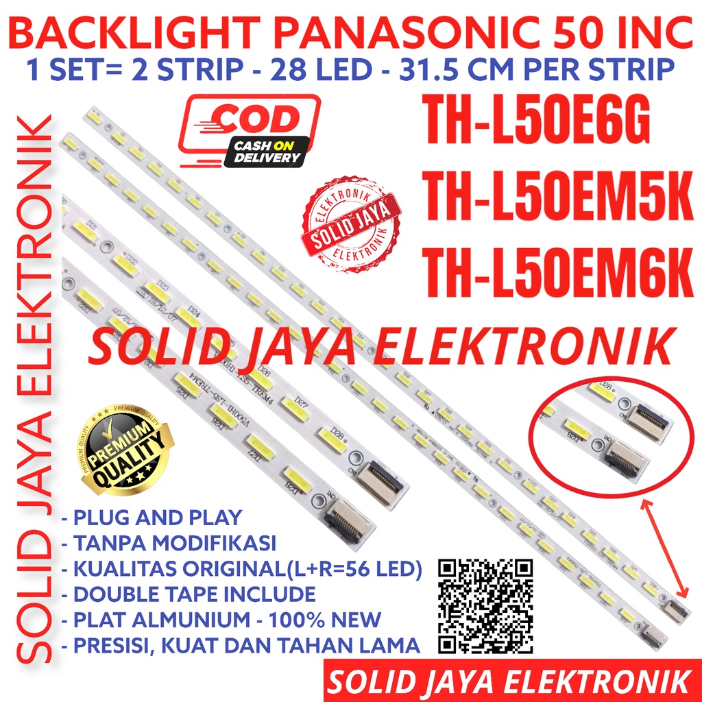 BACKLIGHT TV LED PANASONIC 50 TH L50E6G L50EM5K L50EM6K TH-L50E6G TH-L50EM5K TH-L50EM6K THL50E6G THL50EM5K THL50EM6K LAMPU BL SMD STRIP STRIPS LED THL50E6 THL50EM5 THL50EM6 PANAASONIK TH-L50E6 TH-L50EM5 TH-L50EM6