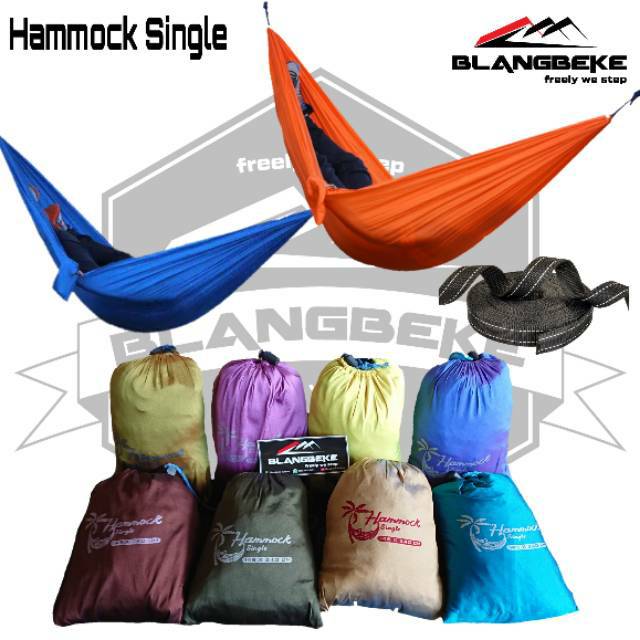 Hammock DOUBLE - HAMMOCK SINGLE traveling include webbing