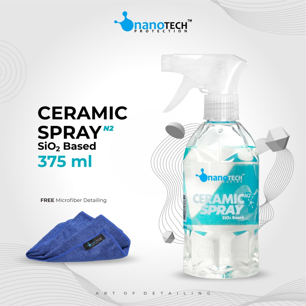 CERAMIC SPRAY - nanoTECH PROTECTION - Paint Protection - Top Up Coating - Perawatan Coating - Coating Maintenance - Pengkilap Cat Anti Baret - Pengkilap Cat Mobil Motor Hydrophobic - Efek Daun Talas