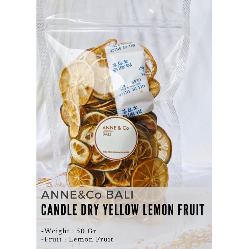 

ANNE&CO BALI 50 Gr DRY YELLOW LEMON FRUIT